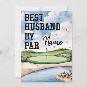 Golf Alla hjärtans dag till make golfare bäst geno Julkort