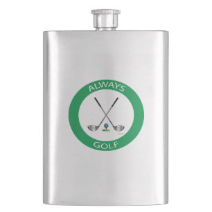 GOLF- Alltid Golf-Logotyp, Coola-kolv Fickplunta