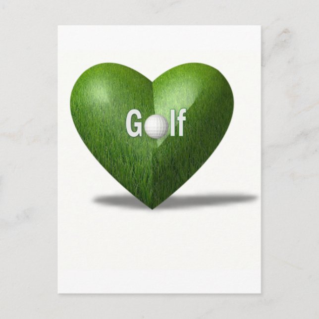 Golf Älskare Design-vykort Vykort (Framsida)