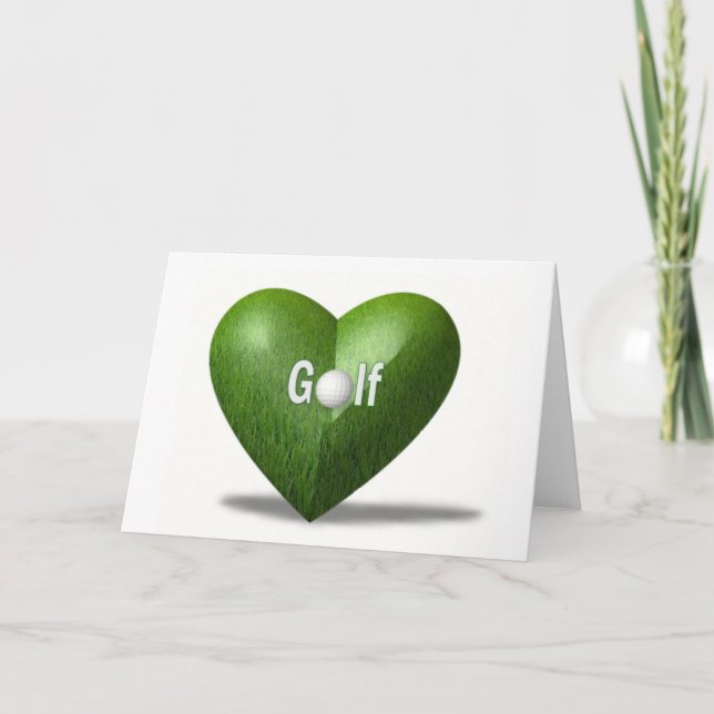 Golf Älskare-designhälsningskort Kort (Framsida)