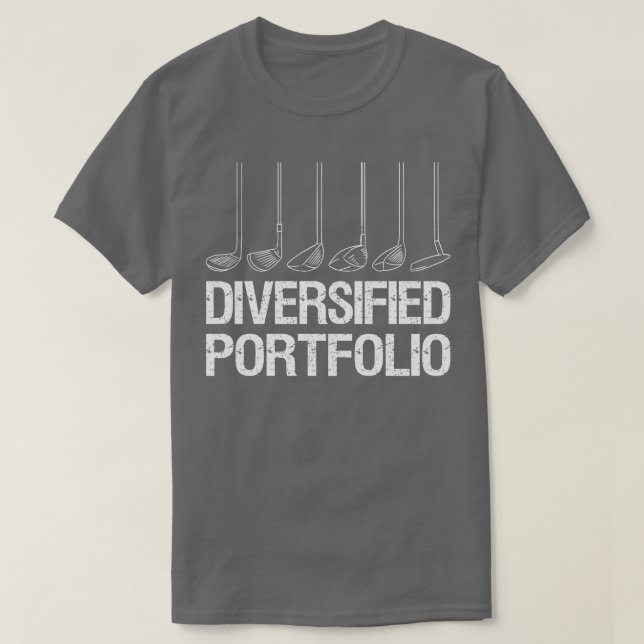 Golf Älskare diversifierad portfölj III T Shirt (Design framsida)