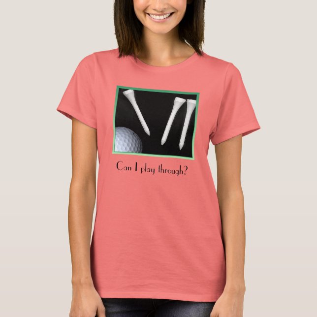 Golf-älskare-garanti för kvinnor t-shirt (Framsida)