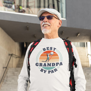 Golf Älskare Grandad Cute Retro Pension Anpassning T Shirt