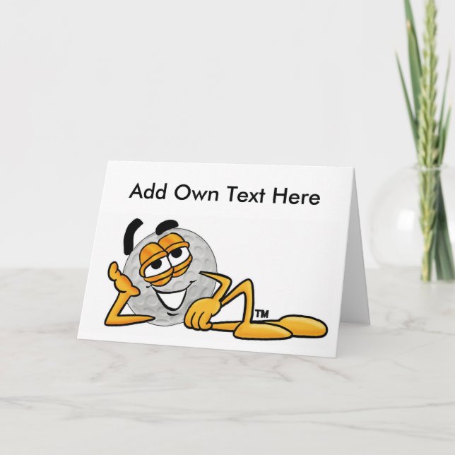 Golf Älskare-kort-Tillfällen-lägg till egen text Kort (Framsida)