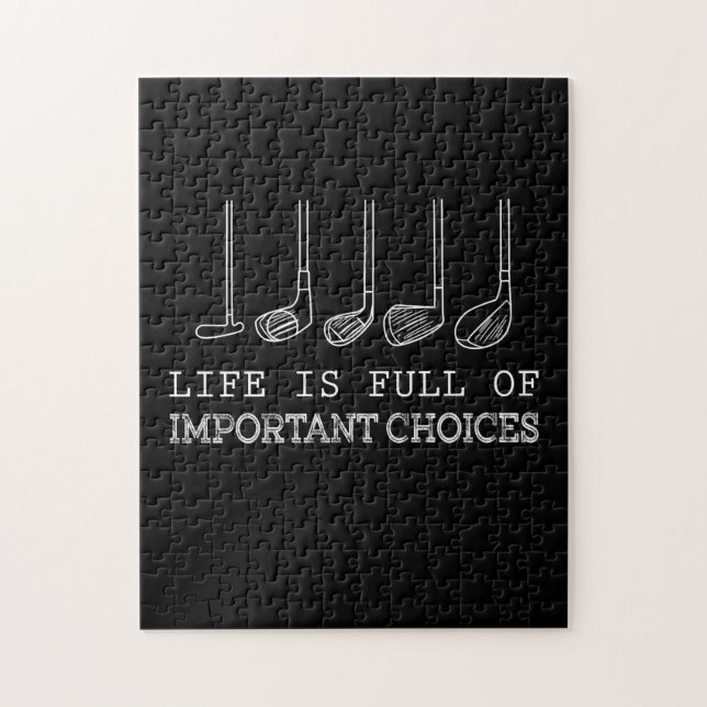 Golf Älskare|Livet är en Fullt av viktiga valmöjli Pussel (Vertikal)