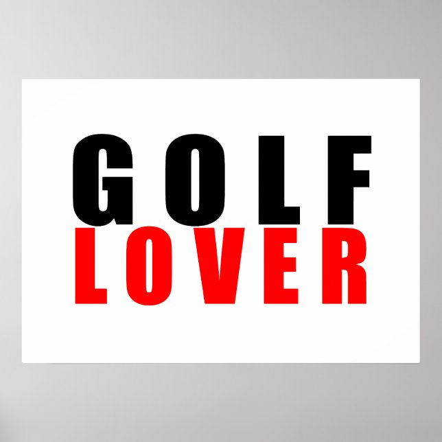 Golf älskare poster (Framsidan)