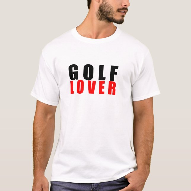 Golf älskare t shirt (Framsida)