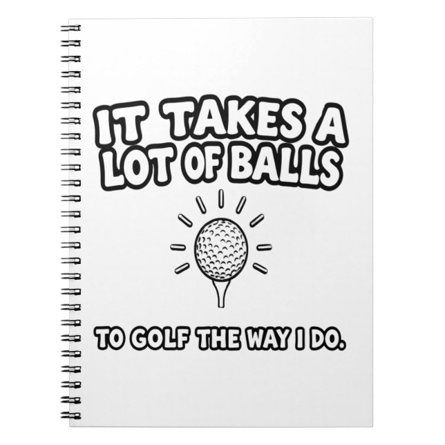 Golf Älskare T-Shirt Design Anteckningsbok (Framsidan)