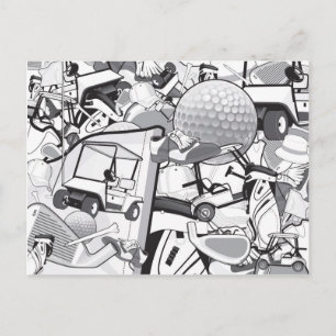 Golf Älskare vykort