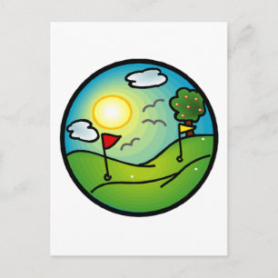 Golf Älskare Vykort