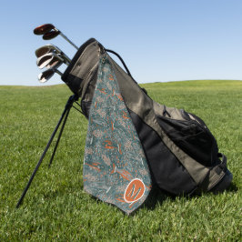 Golf and Fishing Brook Trout Blue Orange Grått