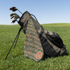 Golf and Fishing Brook Trout Orange Grått Grönt