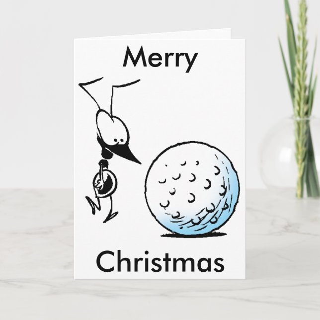 Golf Ant God jul-kort Helgkort (Framsida)