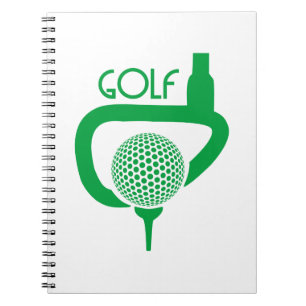 Golf Anteckningsbok Med Spiral