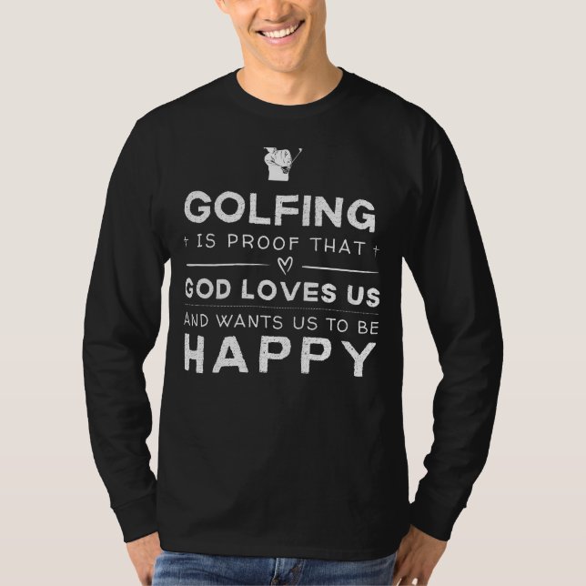 Golf är bevis på att Gud älskar oss Rollig tee (Framsida)