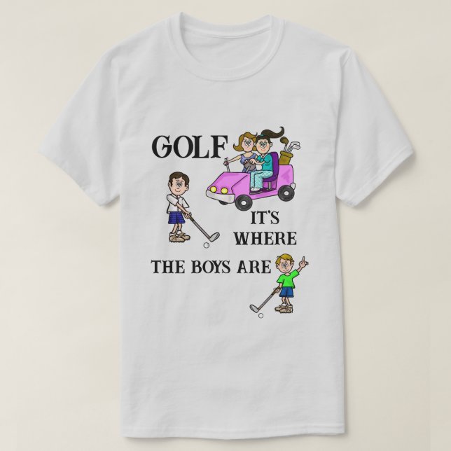 Golf är där bojorna är T-Shirt (Design framsida)