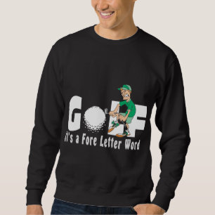 Golf är det en främre brevordT-tröja Lång Ärmad Tröja