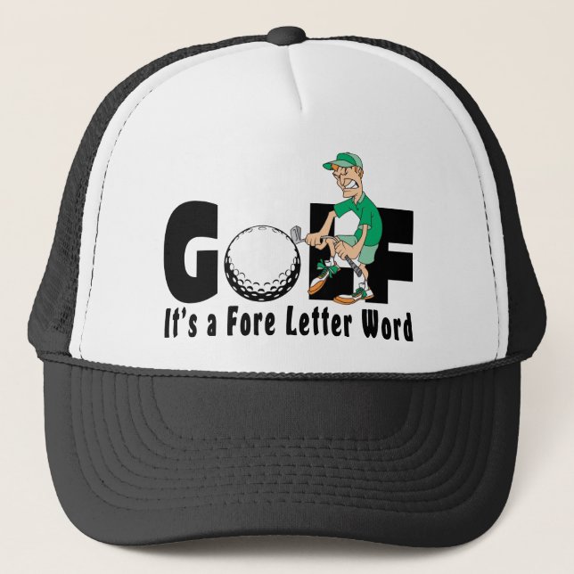 Golf är det ett främre brevord truckerkeps (Framsida)