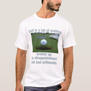 Golf är en massa promenader t-shirt