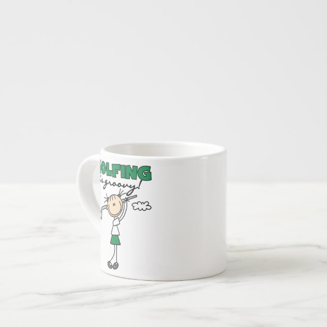Golf är Groovy Espressomugg (Framsida vänster)
