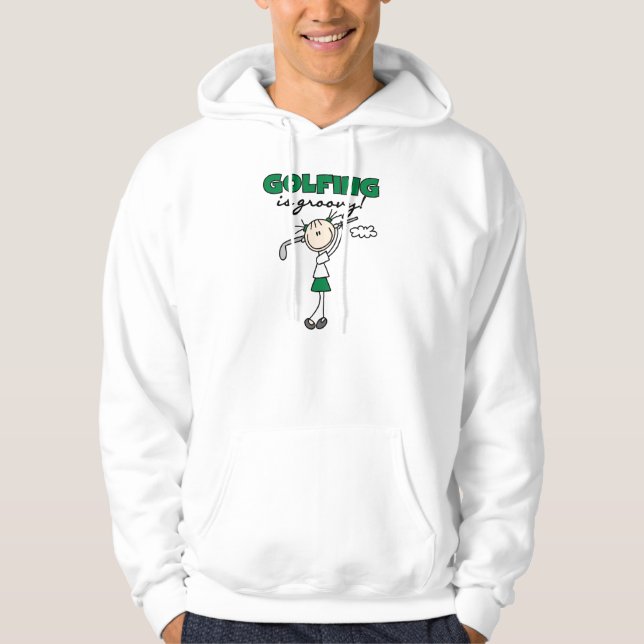 Golf är Groovy Hoodie (Framsida)