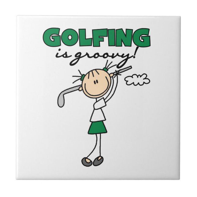Golf är Groovy Kakelplatta (Framsidan)