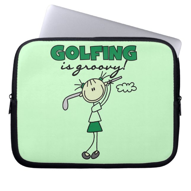 Golf är Groovy Laptop Fodral (Framsidan)