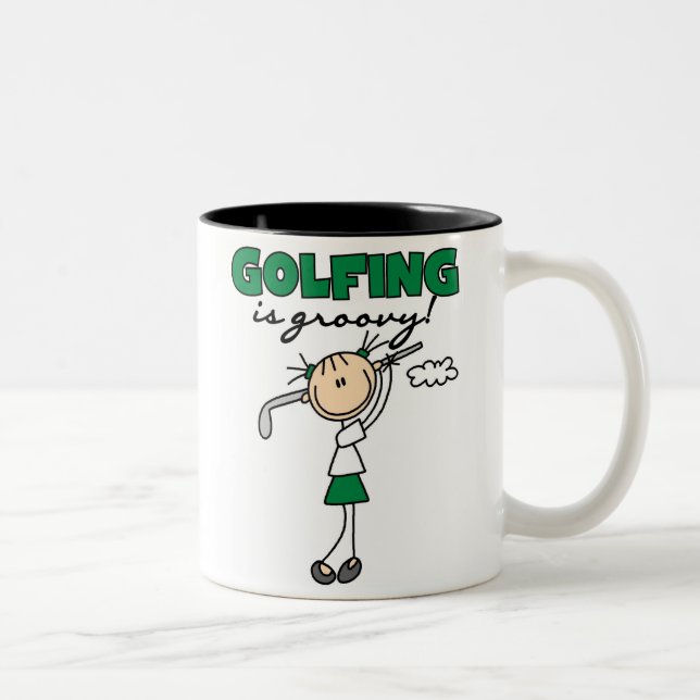 Golf är Groovy Två-Tonad Mugg (Höger)
