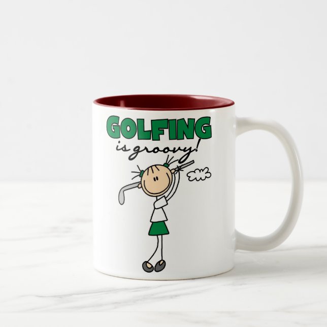 Golf är Groovy Två-Tonad Mugg (Höger)