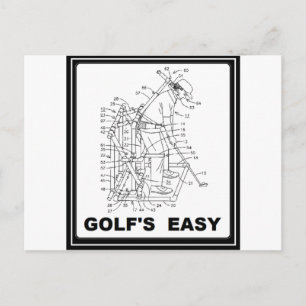 GOLF ÄR LÄTT VYKORT