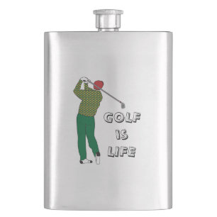 GOLF är LIV, golfaren, klubben, Fickplunta