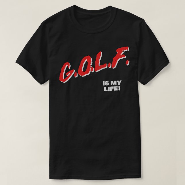 Golf är min 80-sekundersdesign Stil Golf Älskare T Shirt (Design framsida)