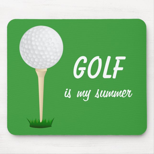 Golf är min sommarGolfing Boll Tee-Grönt Musmatta (Framsidan)