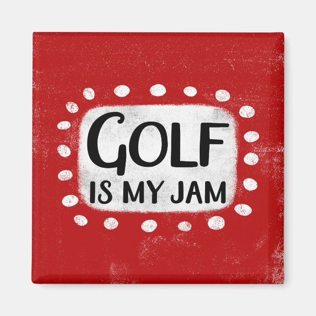 Golf är min Sylt-kylskåp, magnet (Framsidan)