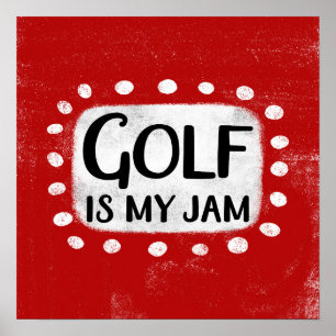 Golf är min Sylt Poster väggkonst