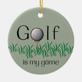 GOLF är mitt spel Julgransprydnad Keramik