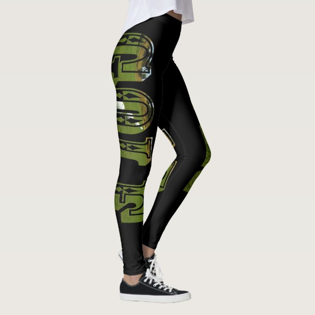 Golf är Ord Dimensional Logotyp. Leggings (Höger)