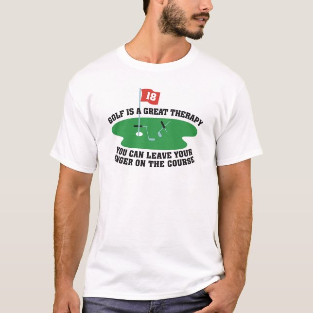 GOLF ÄR STORSKOJTREAPI T SHIRT (Framsida)