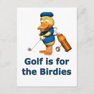 Golf är till för födseln vykort