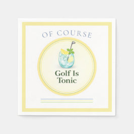 Golf är tonic | Golf tema fest dekoration Pappersservett