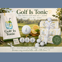 Golf är tonic | Golfpresentpapper