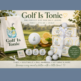 Golf är tonic | Golfpresentpapper Presentpapper