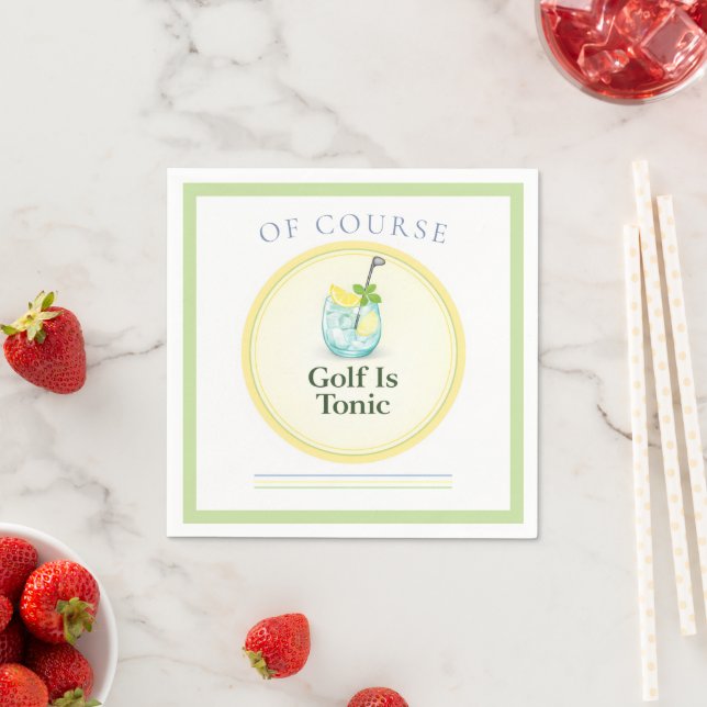 Golf är tonic | Pappersservietter för golf Pappersservett (Insitu)