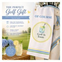 Golf Är Tonikum Rolig Golfhandduk Present för Golf