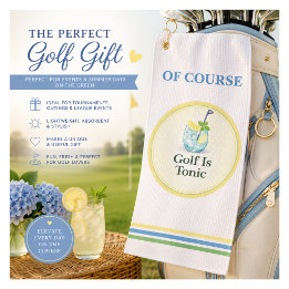 Golf Är Tonikum Rolig Golfhandduk Present för Golf