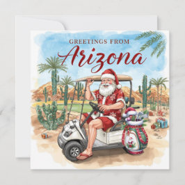 Golf Arizona Christmas Greeting Julkort