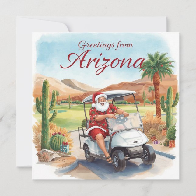 Golf Arizona  Christmas Greeting  Julkort (Framsida)
