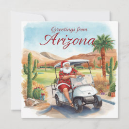 Golf Arizona julhälsning Julkort