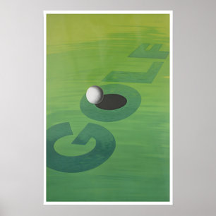 Golf Art Sports Affisch Golfer Tryck Kontor