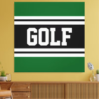 GOLF Athletic Roligt Grönt Black White Tävla Rand